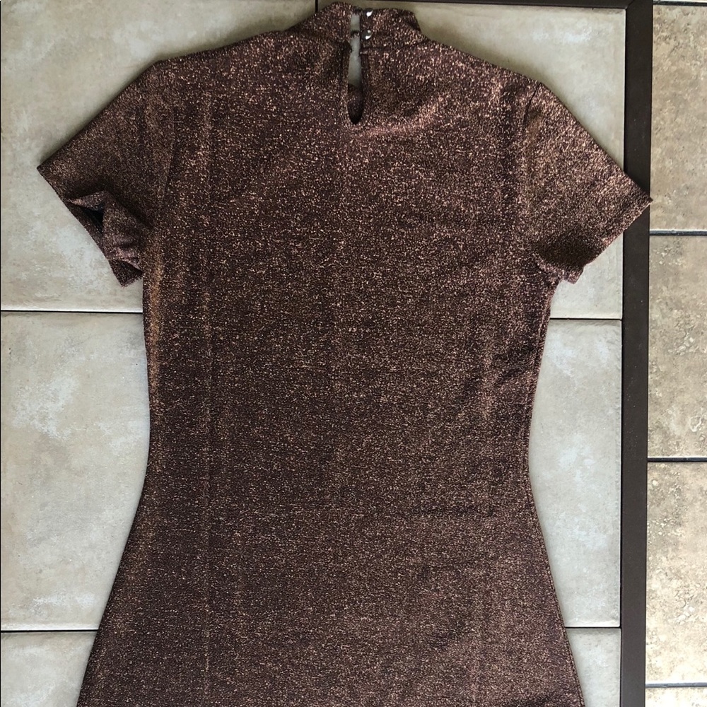 Forever 21 Gold Sparkle Dress - Picture 4 of 7